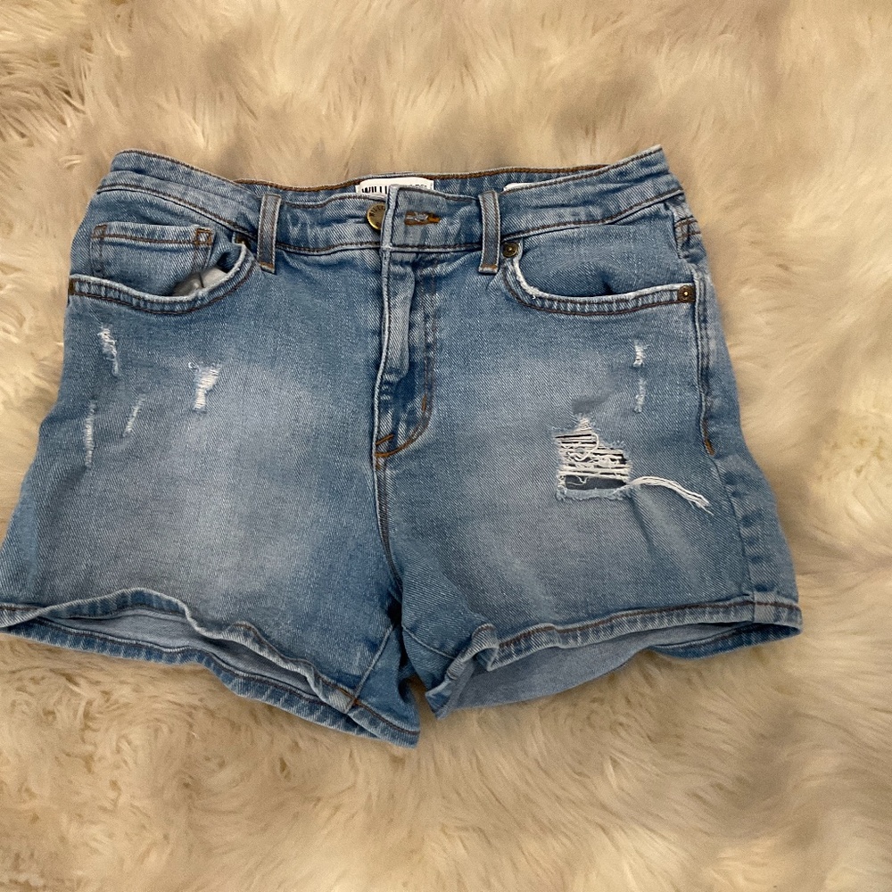 denim shorts